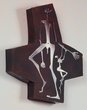 Z cyklu "Kříže", smalt na železe, 50 x 70 cm